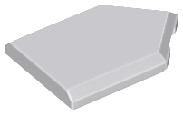 Light Bluish Gray Tile, Modified 2 x 3 Pentagonal