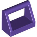 Dark Purple Tile, Modified 1 x 2 with Handle