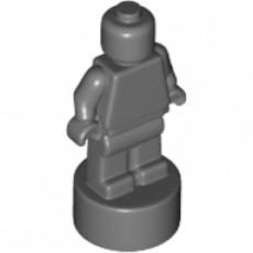 Dark Bluish Gray Minifig, Utensil Trophy Statuette