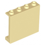 Tan Panel 1 x 4 x 3 with Side Supports - Hollow Studs