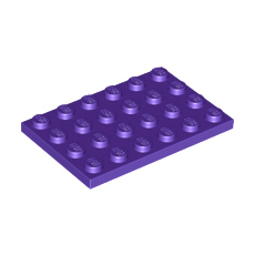 Dark Purple Plate 4 x 6