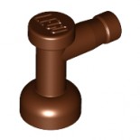 Reddish Brown Tap 1 x 1 without Hole in End