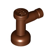 Reddish Brown Tap 1 x 1 without Hole in End