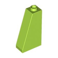 Lime Slope 75 2 x 1 x 3 - Hollow Stud
