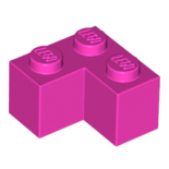 Dark Pink Brick 2 x 2 Corner