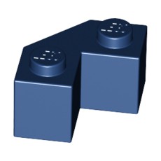 Dark Blue Brick, Modified Facet 2 x 2