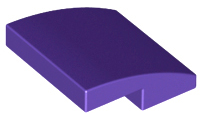 Dark Purple Slope, Curved 2 x 2 No Studs