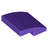 Dark Purple Slope, Curved 2 x 2 No Studs