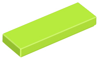 Lime Tile 1 x 3