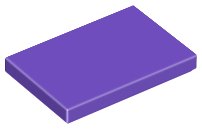 Dark Purple Tile 2 x 3