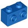 Blue Brick, Modified 1 x 2 with Studs on 1 Side