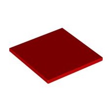 Red Tile 6 x 6 with Bottom Tubes
