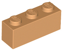 Medium Nougat Brick 1 x 3