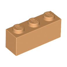 Medium Nougat Brick 1 x 3