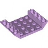 Lavender Slope, Inverted 45 6 x 4 Double with 4 x 4 Cutout and 3 Holes