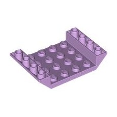 Lavender Slope, Inverted 45 6 x 4 Double with 4 x 4 Cutout and 3 Holes