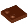 Reddish Brown Tile, Modified 2 x 2 with Studs on Edge