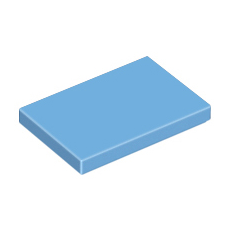 Medium Blue Tile 2 x 3