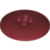 Dark Red Dish 6 x 6 Inverted (Radar) - Solid Studs