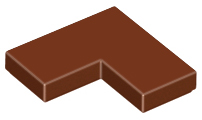 Reddish Brown Tile 2 x 2 Corner