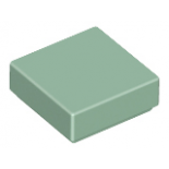 Sand Green Tile 1 x 1 with Groove