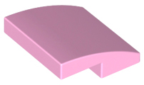 Bright Pink Slope, Curved 2 x 2 No Studs