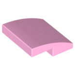 Bright Pink Slope, Curved 2 x 2 No Studs