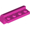 Dark Pink Slope, Curved 2 x 4 x 1 1/3 with Four Recessed Studs