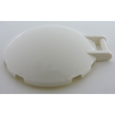 White Dish 6 x 6 Inverted - No Studs with Handle