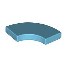 Medium Azure Tile, Round Corner 2 x 2 Macaroni