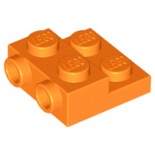 Orange Plate, Modified 2 x 2 x 2/3 with 2 Studs on Side