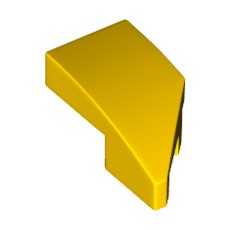 Yellow Wedge 2 x 1 with Stud Notch Left