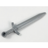 Minifigure, Weapon Sword, Greatsword Pointed with Upturned Crossguard