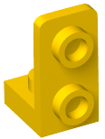 Yellow Bracket 1 x 1 - 1 x 2 Inverted