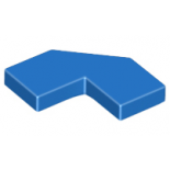 Blue Tile, Modified Facet 2 x 2 Corner with Cut Corner