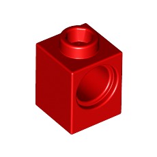 Red Technic, Brick 1 x 1 with Hole