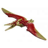 Dinosaur Pteranodon with Dark Red Back and Small Oval Nostrils