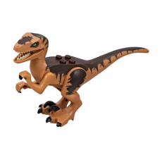 Dinosaur Raptor / Velociraptor with Dark Brown Back